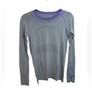 Lululemon Gray Swiftly Tech Long Sleeve Top